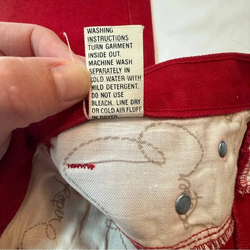 ROPER Vintage Red High Rise Western Jeans - Size 11 - Made in USA - Picture 6 of 14